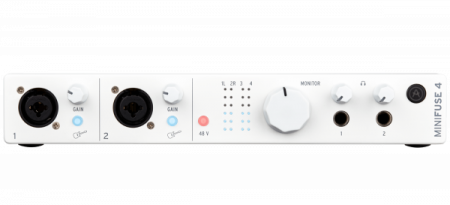 Arturia MiniFuse 4 White по цене 39 150 ₽