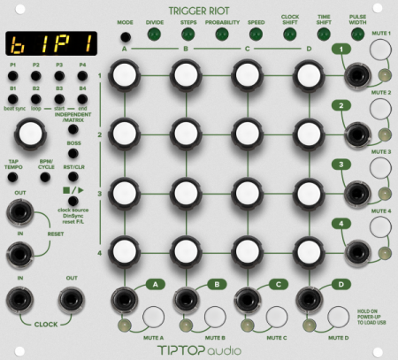 Tiptop Audio Trigger Riot Sequencer White по цене 56 700 ₽