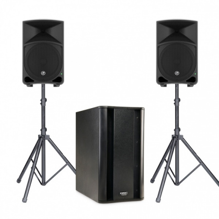 Аренда колонок Mackie Thump 15 (2 шт.) + QSC K-SUB 2000 watt по цене 7 000.00 ₽
