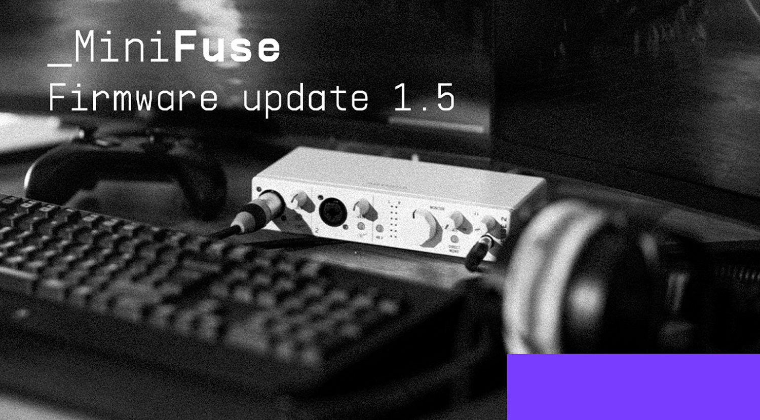ARTURIA | MiniFuse. Обновление прошивки 1.5