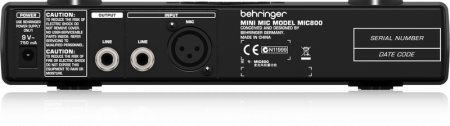 Behringer MIC800 по цене 6 840 руб.