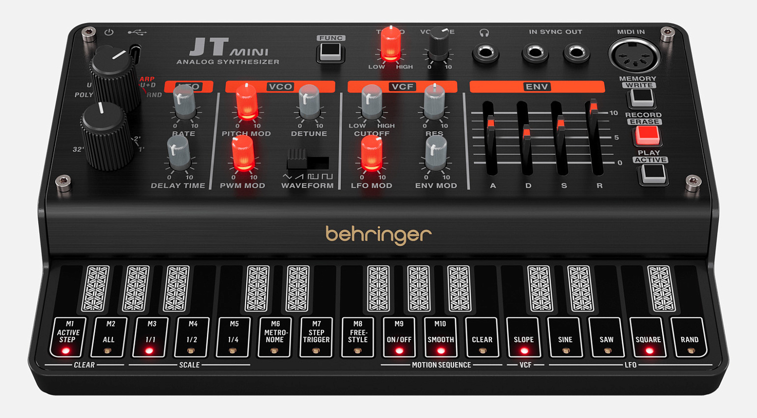BEHRINGER | JT MINI — аналоговая мощь Jupiter-8 в компактном корпусе