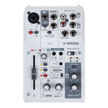 Yamaha AG03 MK2 WH по цене 16&nbsp;860.00 ₽