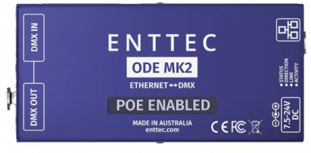 Enttec ODE POE MK2 (Open DMX Ethernet) по цене 28 750 ₽
