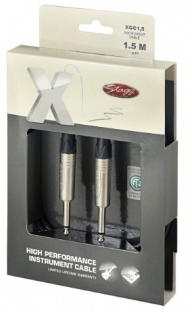 STAGG XGC1,5 Кабель Mono Jack-Mono Jack по цене 1 500 ₽