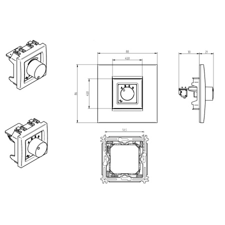 Powersoft WMP LEVEL SQUARE WHITE по цене 10 550 ₽