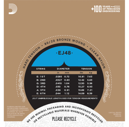 D'Addario EJ48 по цене 1 600 ₽
