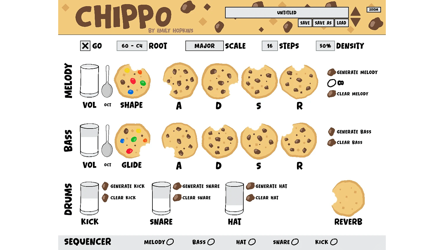 Chippo – бесплатный чиптюн-секвенсор