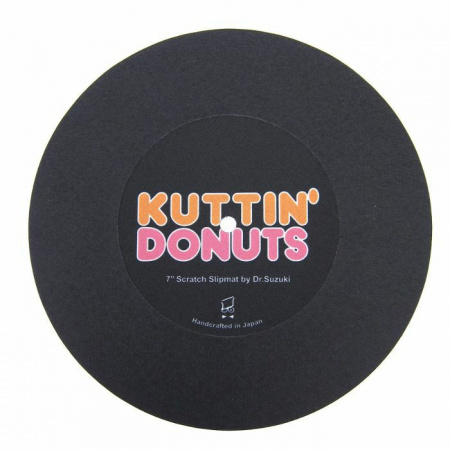 Dr. Suzuki Slipmats - Kuttin’ Donuts 7” (Black) по цене 1 100 ₽