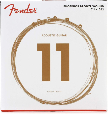 Fender Strings New Acoustic 60Cl Ph0S Bronze 11-52 по цене 1 100.00 ₽