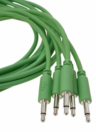 Erica Synths Eurorack Patch Cables 90cm, 5 Pcs Green по цене 1 200 ₽