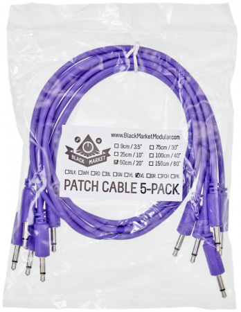 Black Market Modular patchcable 5-Pack 50 cm violet по цене 1 700 ₽