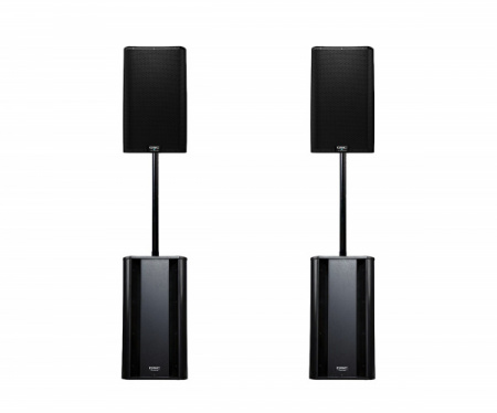 Аренда колонок QSC K12.2 (2 шт.) 2025 watt + сабвуфер QSC KSUB (2 шт.) 1000 watt по цене 12 000.00 ₽