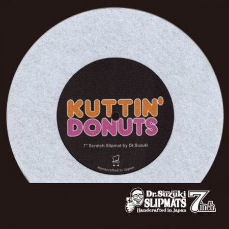 Dr. Suzuki Slipmats - Kuttin’ Donuts 7” (White) по цене 850 ₽