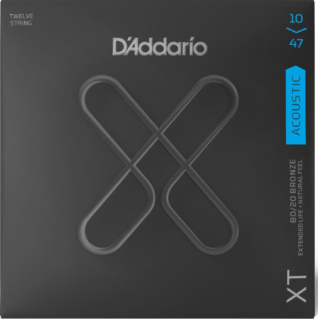 D'Addario XTABR1047-12 SET ACOUS XT 80/20 12-STRING по цене 1 770 ₽