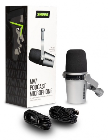 Shure MV7-S по цене 33 150 ₽