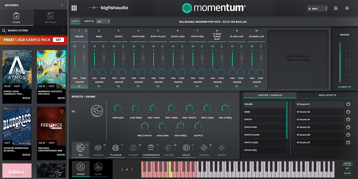 Новый БЕСПЛАТНЫЙ плагин Momentum от Big Fish Audio обеспечивает максимальный контроль над loop’ами