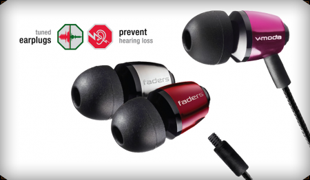 V-MODA Faders Earplugs Elektro Pink по цене 1 500 руб.