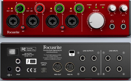 FOCUSRITE Clarett 4Pre Thunderbolt по цене 62 000 руб.