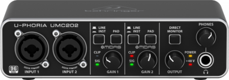 Behringer U-PHORIA UMC202HD по цене 11 420 ₽