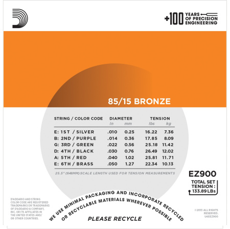 D'Addario EZ900 по цене 1 100 ₽