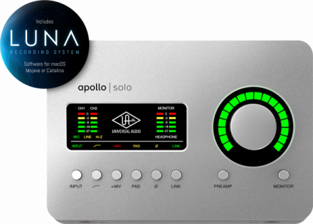 Universal Audio Apollo Solo Thunderbolt 3 по цене 45 000 ₽