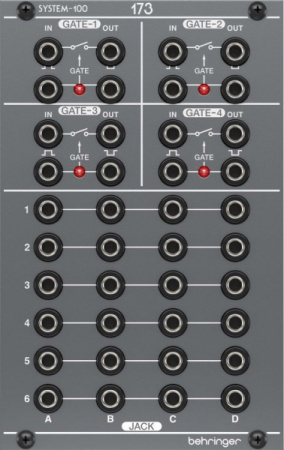 Behringer SYSTEM 100 173 QUAD SIGNAL GATE/ PATCH BAY по цене 10 700 ₽