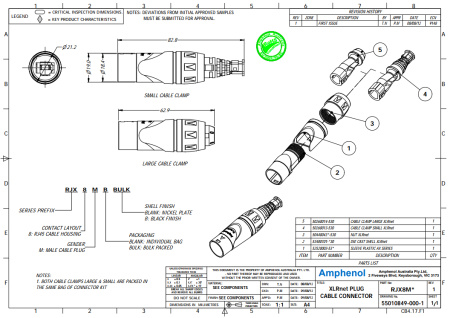 Amphenol RJX8M по цене 749 ₽