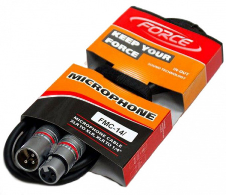 FORCE FMC-14/1 Кабель XLR f - XLR m по цене 700 ₽