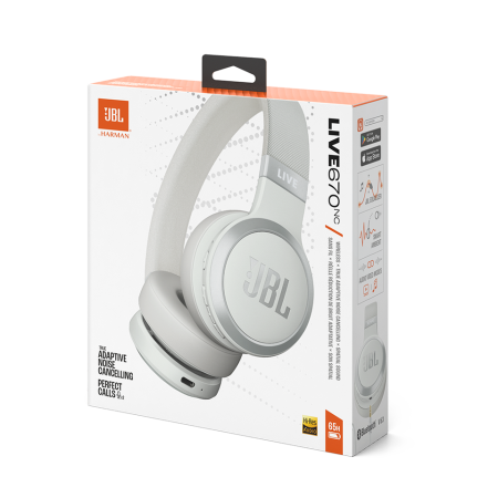 JBL Live 670NC White по цене 9 250 ₽