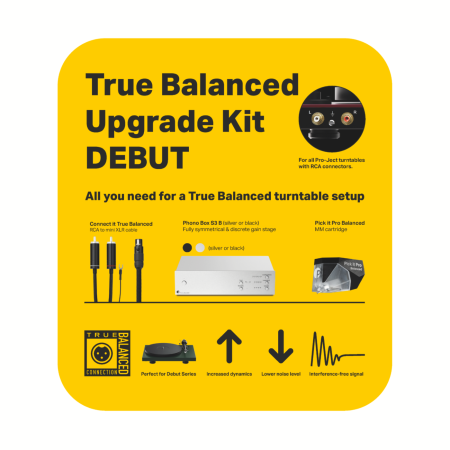 Pro-Ject Upgrade Set Debut Balanced Black по цене 68 000 ₽