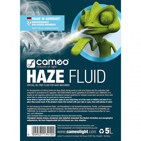 Cameo Haze Fluid 5L по цене 4 050 ₽