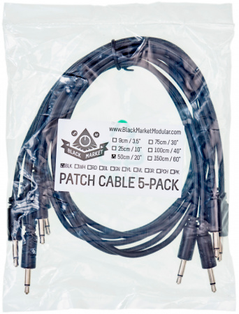 Black Market Modular patchcable 5-Pack 50 cm black по цене 1 300 ₽