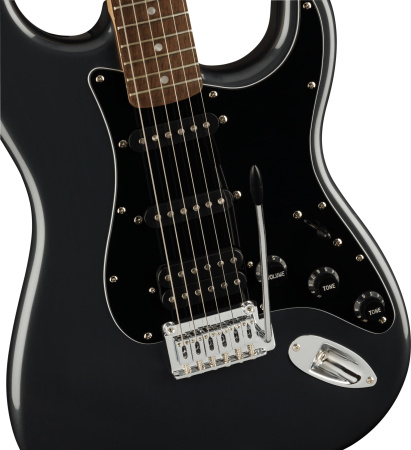 Fender Squier Affinity 2021 Stratocaster HSS Pack LRL Charcoal Frost Metallic по цене 44 850 ₽