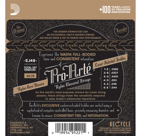 D'Addario EJ48 по цене 1 600 ₽