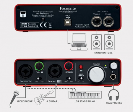 FOCUSRITE Scarlett 2i4 USB по цене 11 550 руб.