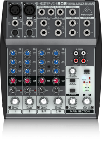 Аренда микшерного пульта Behringer XENYX 802 по цене 1 000.00 ₽