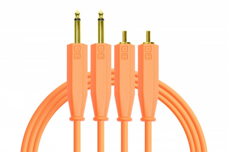 DJTT Chroma Cables Audio 1/4 - RCA Neon Orange по цене 2 750 ₽