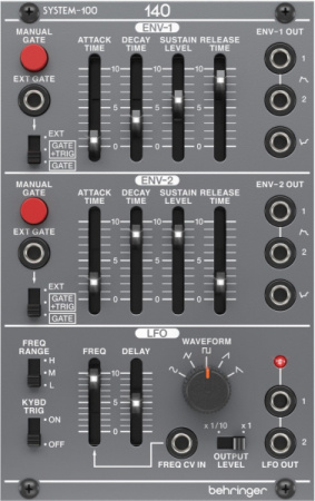 Behringer SYSTEM 100 140 DUAL ENVELOPE/LFO по цене 10 600 ₽