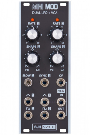 AJH Synth MiniMod Dual LFO + VCA black по цене 26 790 ₽